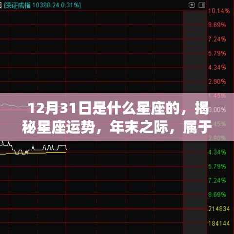 揭秘年末星座运势,属于你的星座运势如何?在12月31日的星座运势解析中揭晓答案。