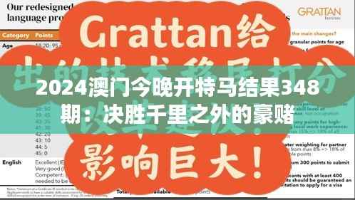 2024澳门今晚开特马结果348期:决胜千里之外的豪赌
